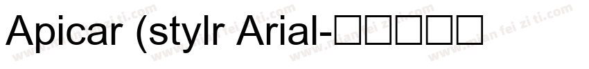 Apicar (stylr Arial字体转换